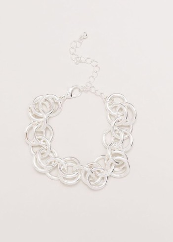 Phase Eight Circular Chain Link Jewellery Silver Canada | BDZPXO-485